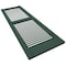 Ekena Millwork Mid-America Vinyl, Standard Size Cathedral Top Center Mullion, Open Louver Shutter, 11239028, PR 00011239028 - alternate 9